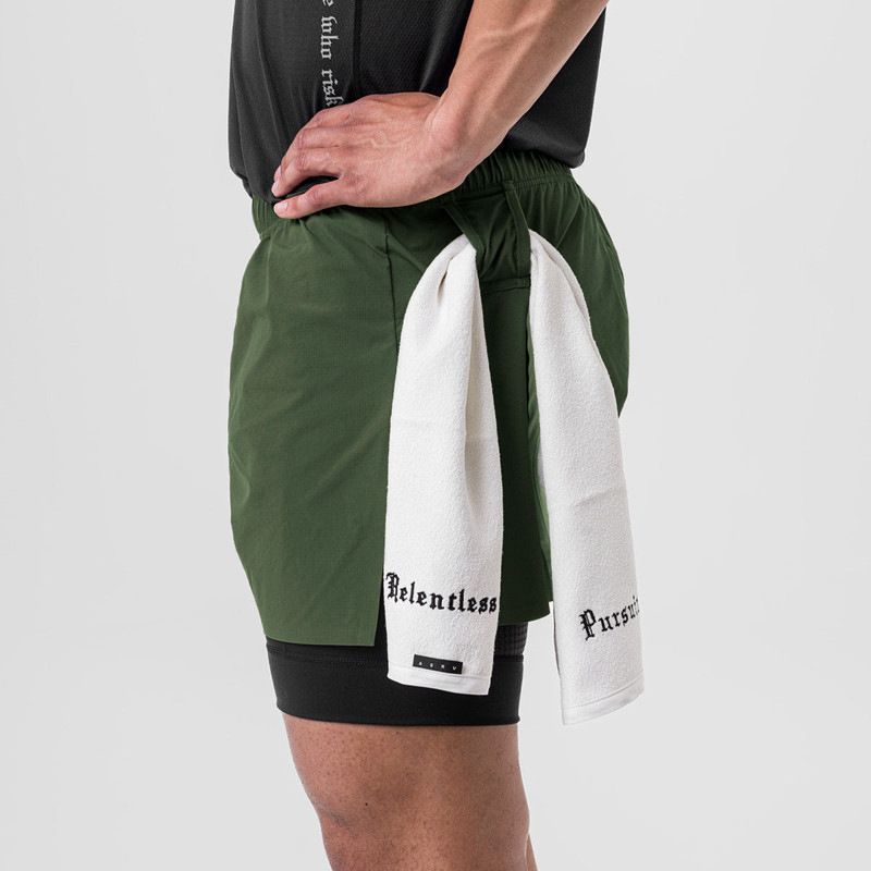Men's Clothing New Men's Shorts With Lining Two Piece Three Pointer Knee Length Basketball Shorts Training Sports Pants_voghion.com