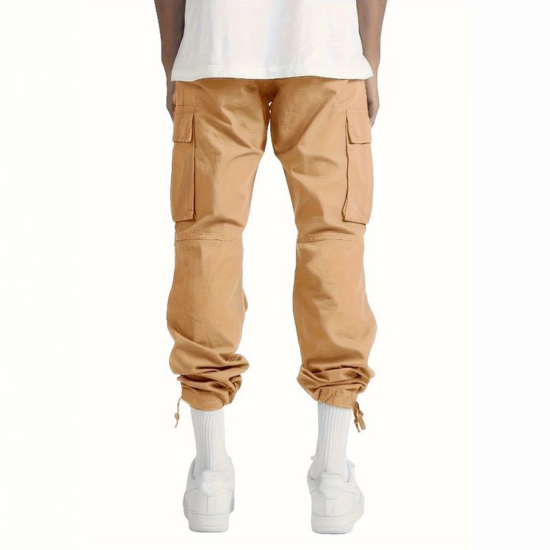 Premium Products Premium Products Cotton Comfort 2025 Summer New Men's Work Pants With Drawstring Multi Port_voghion.com