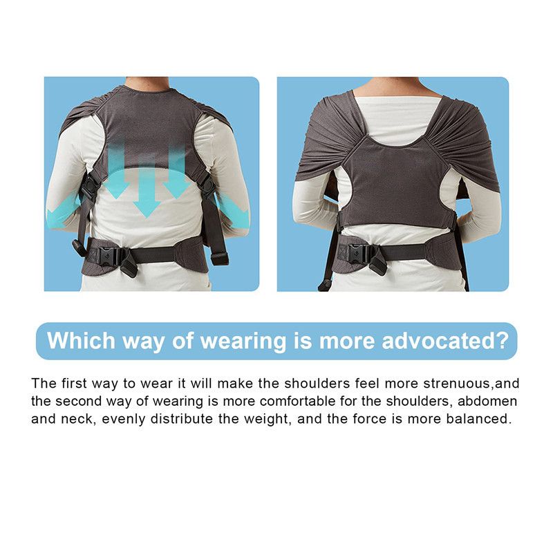 Multifunction Mother Baby Strap Summer Grid Cross Simple Baby Shoulders Back Towel X Type Baby Children's Parenting Back Towel_voghion.com