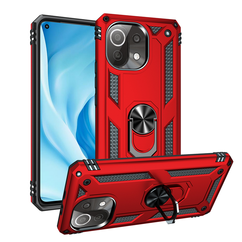 Custodia antiurto per armatura per Xiaomi Mi 11 Lite 5G NE 12 11T 10T Pro 12X Poco X3 X4 M3 M4 Pro F3 Magnete antiurto Shell Cas_voghion.com