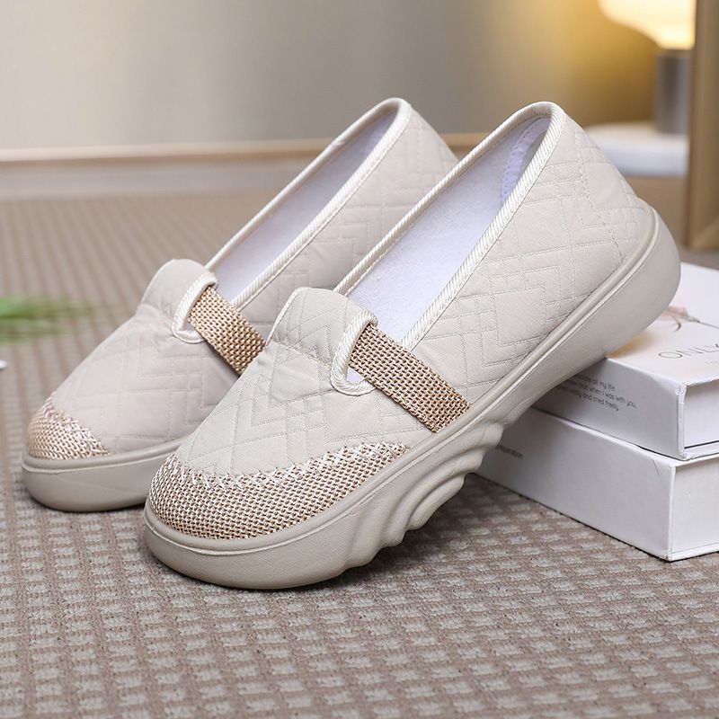 New Breathable Mom With Soft Soles, Comfortable To Step On, Old Beijing Cloth Shoes, Fashionable And Versatile Linen_voghion.com
