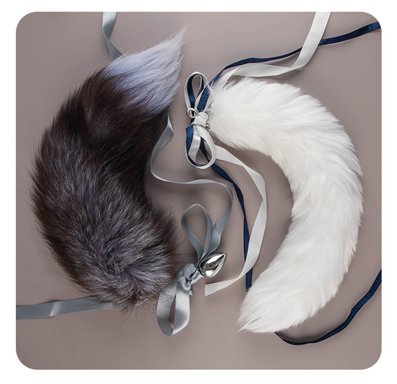 Anale vossenstaart buttplug metalen anuskraal met kettingen bel bondage slaaf seksspeeltjes voor vrouwen volwassen producten C_voghion.com