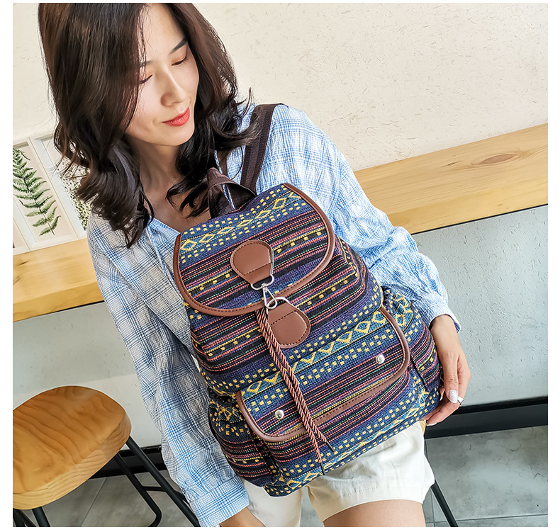 Boho Mandala Ethnic Bohemian Backpack Purse For Women Anti Theft Fashion Back Pack Shoulder Bag_voghion.com