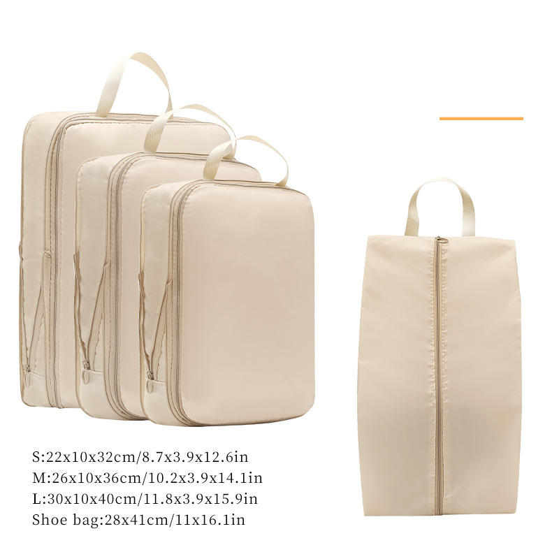 7-Piece Travel Organizer Set - Waterproof Cosmetic & Underwear Storage Bags For Luggage Foldable Laundry Pouches With Hanging Hook_voghion.com