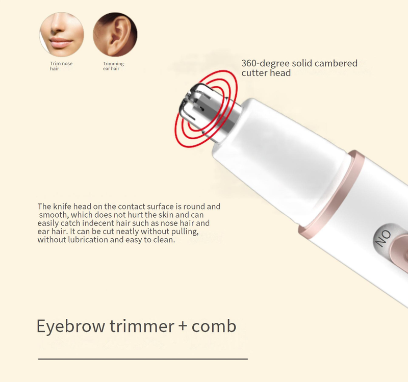 Depilator do usuwania włosów, urządzenie do usuwania włosów, golenie dla kobiet, trymer do brwi, wielofunkcyjna maszynka do golenia dla mężczyzn 5 w 1_voghion.com