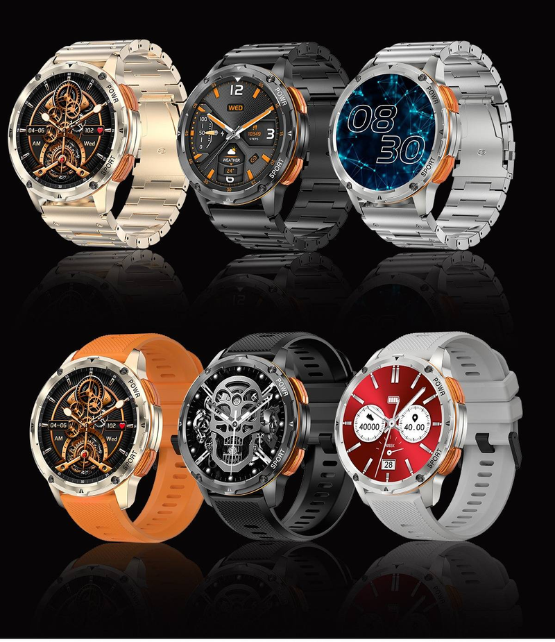 AK59 Smart Watch For Men & Women, Fitness Tracker With Heart Rate Monitor, Blood Oxygen & Sleep Tracking, Bluetooth Call, IP68 Waterproof_voghion.com
