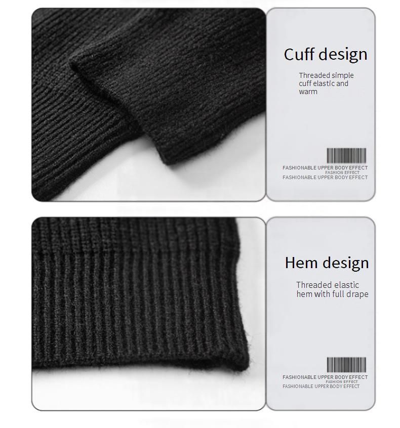 Herren-Strickpullover mit Reißverschluss – Dehnbarer Cardigan mit Stehkragen (M-XXXL, Polyester, maschinenwaschbar)_voghion.com