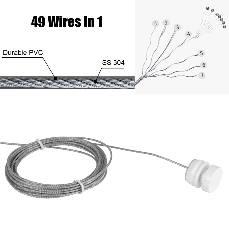 4,2 m einziehbare Wäscheleine, Wäschebügel, Wäscheständer, doppellagige, dehnbare Wäscheleine_voghion.com