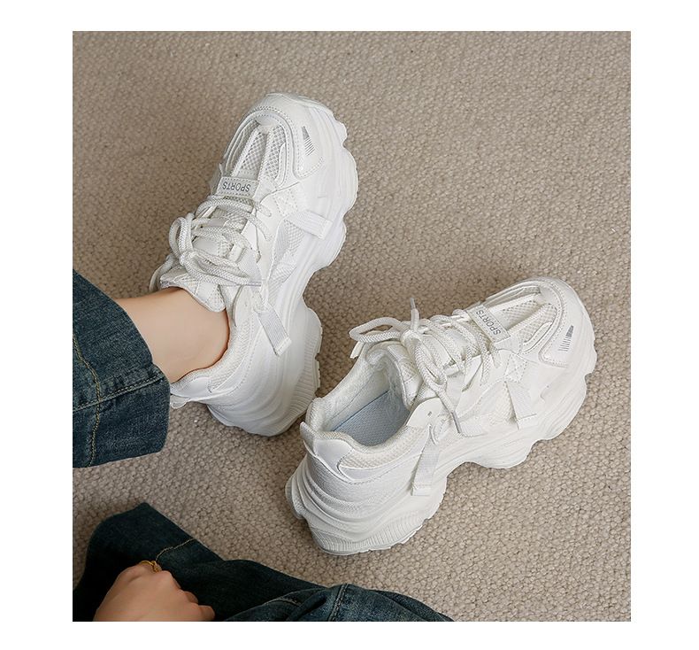 Women's Chunky Dad Shoes - Platform Sneakers For Running & Casual Wear, Thick Sole Comfortable Walking Shoes_voghion.com