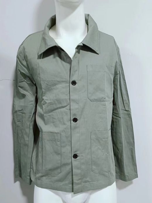 Camisa informal con cuello vuelto, chaqueta de trabajo, abrigo para hombre, cárdigan de primavera y otoño._voghion.com