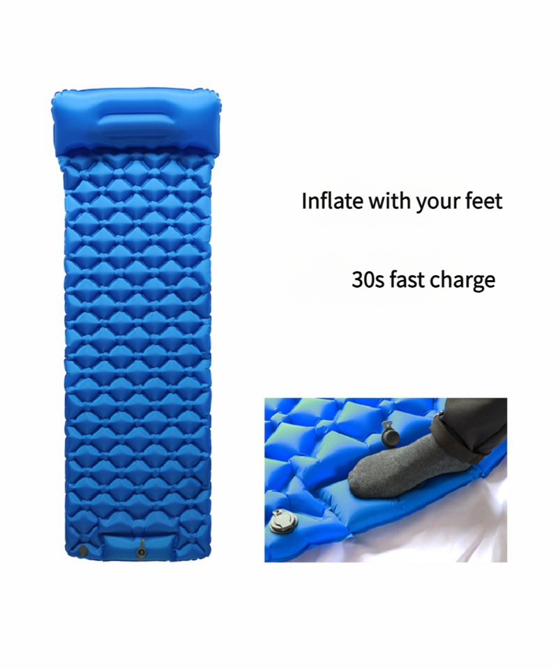 Tapis gonflable ultra-léger en TPU en forme de diamant pour tente de camping, tapis portable et résistant à l'humidité_voghion.com