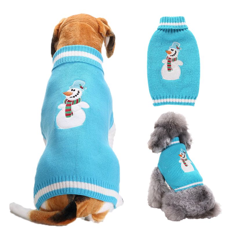 Puppy Cat Sweater Christmas Pet Clothes Knitted Large Dog Autumn Winter_voghion.com