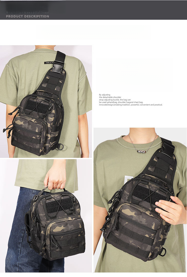 New Oxford cloth 600D encrypted enlarged camouflage chest bag shoulder bag outdoor bag crossbody bag tactical small chest bag_voghion.com