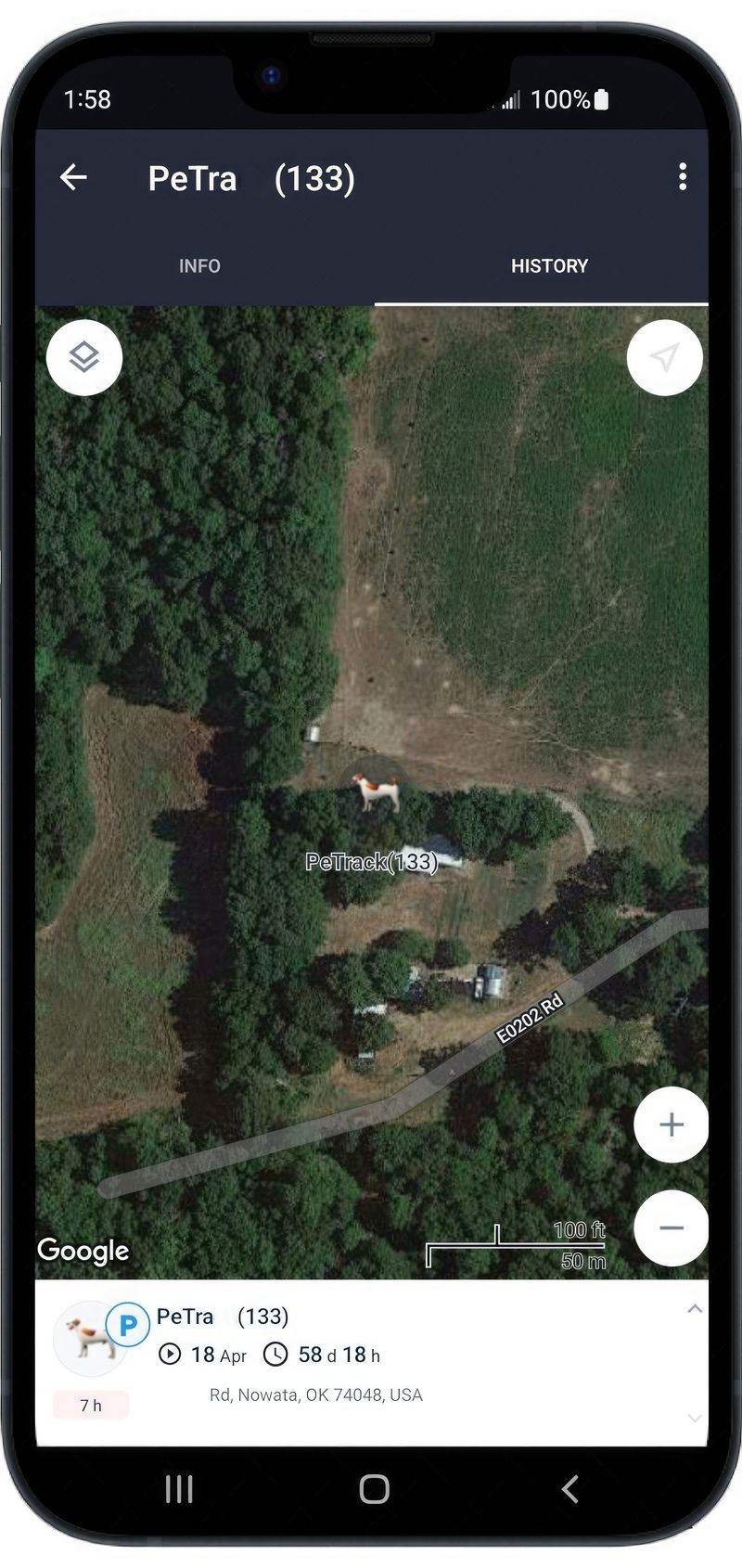 Realtime Pet Tracking GPS Detailed Location Position Tracker Surveillance System Size:L_voghion.com