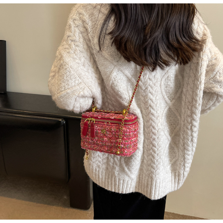 French chain for women new small square crossbody high-end mini niche box bag_voghion.com