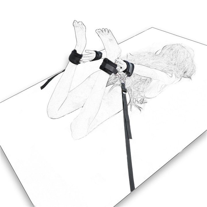 BDSM Foot Buckle Hand Binding Couple's Fun Female Adult Products Binding Bed Toys Men's Equipment Belt_voghion.com