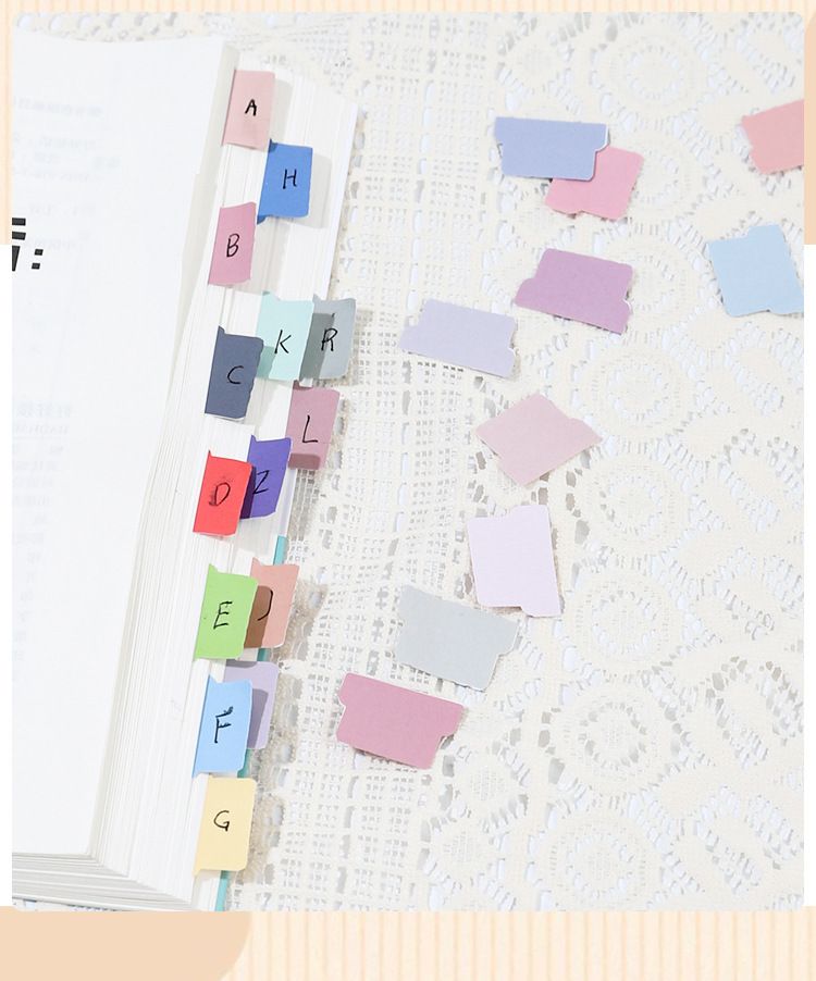 Bohemian Style Index Tabs, Blank Writable Sticky Notes For Bible, Journals, And Books, Colorful Self-Adhesive Labels_voghion.com