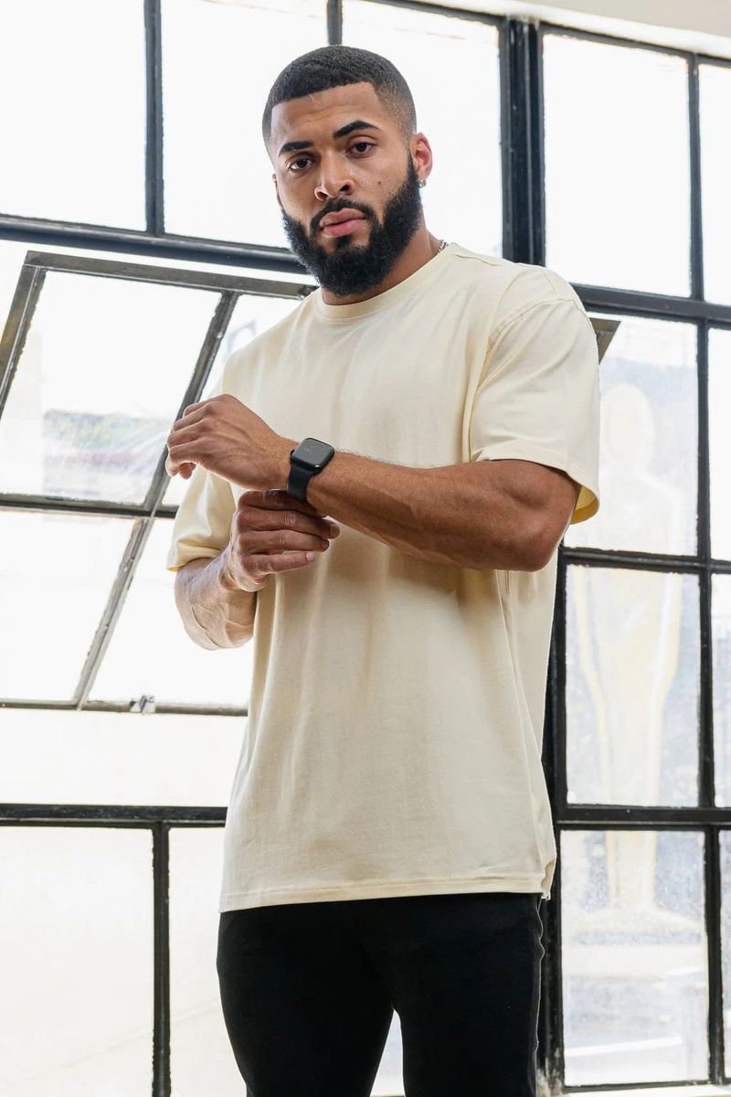 Men's Spring/Summer New Sports, Leisure, Running, Exercise, Loose Fit Large Printed Cotton Elastic Short Sleeve_voghion.com