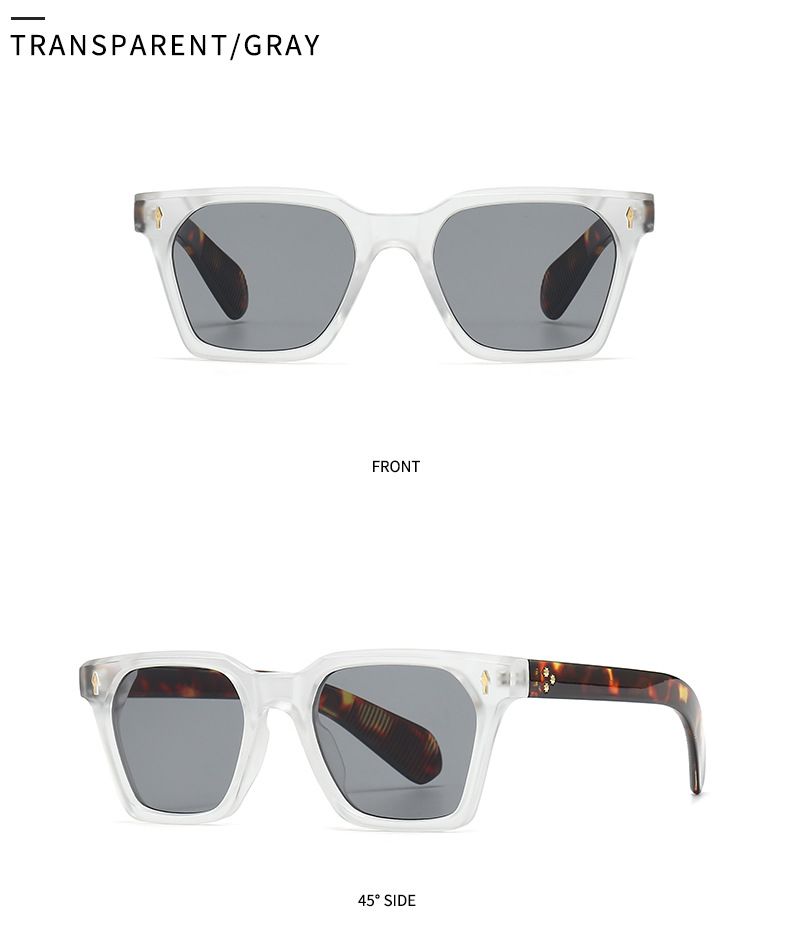 Foreign trade cross-border hot sunglasses mi nail European and American street shooting ins Internet celebrity model square sunglasses female 6076_voghion.com