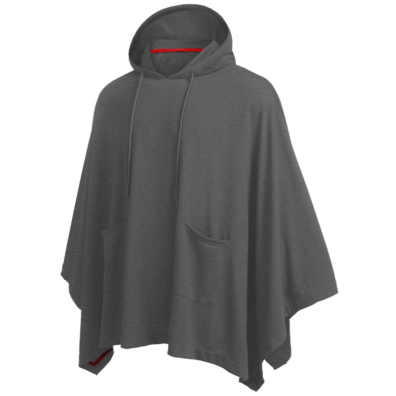 Spring New Men's Wear Large Solid Color Fashion European and American Men's Hooded Cloak_voghion.com