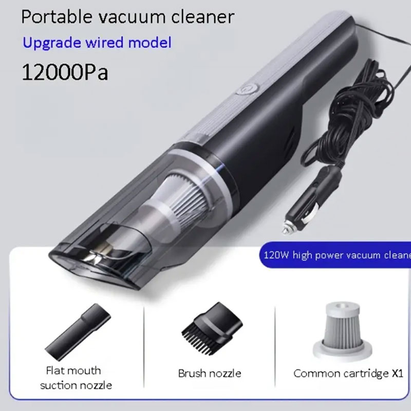Aspirador de pó sem fio para carro, com forte sucção, portátil, pequeno, recarregável, aspirador de pó doméstico_voghion.com