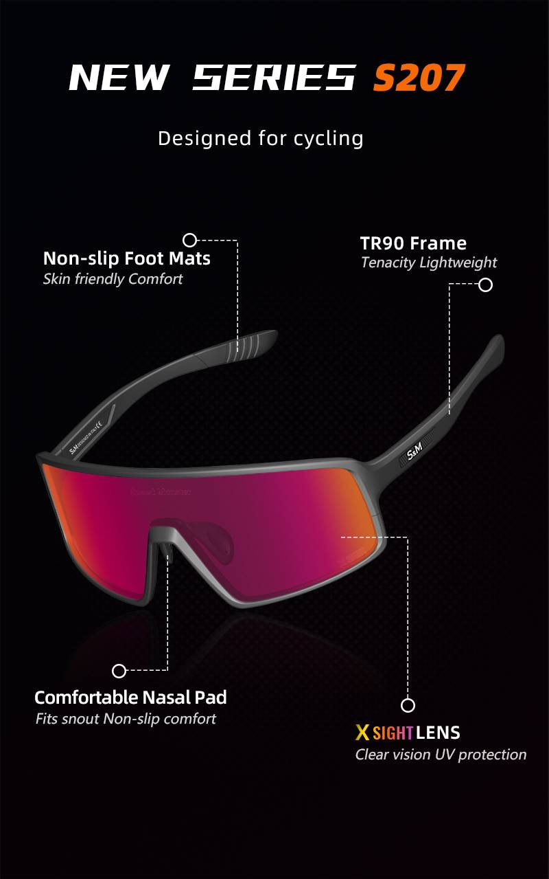 Faarfwiesselbrëll fir Männer/Fraen, Vëlosbrëll mat Fotochrom a Wanddicht, Mountainbike-Stroossebrëll_voghion.com