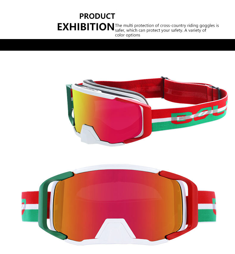 Nye Harley-ridning Cross-country briller Hjelmbriller Ski sand motorcykel maske_voghion.com