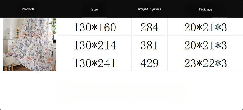 Halbtransparente Vorhänge mit Schmetterlings-Blumendruck – Fenstervorhänge im Landhausstil für Wohnzimmer und Schlafzimmer (fertig konfektioniert, lichtfilternd, 132 x 213 cm)_voghion.com