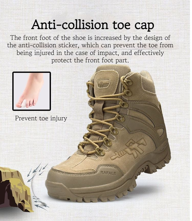 Große Größe Neue High-Top Outdoor Taktische Stiefel Wüstenstiefel Herren Warme Schneestiefel Wanderschuhe_voghion.com