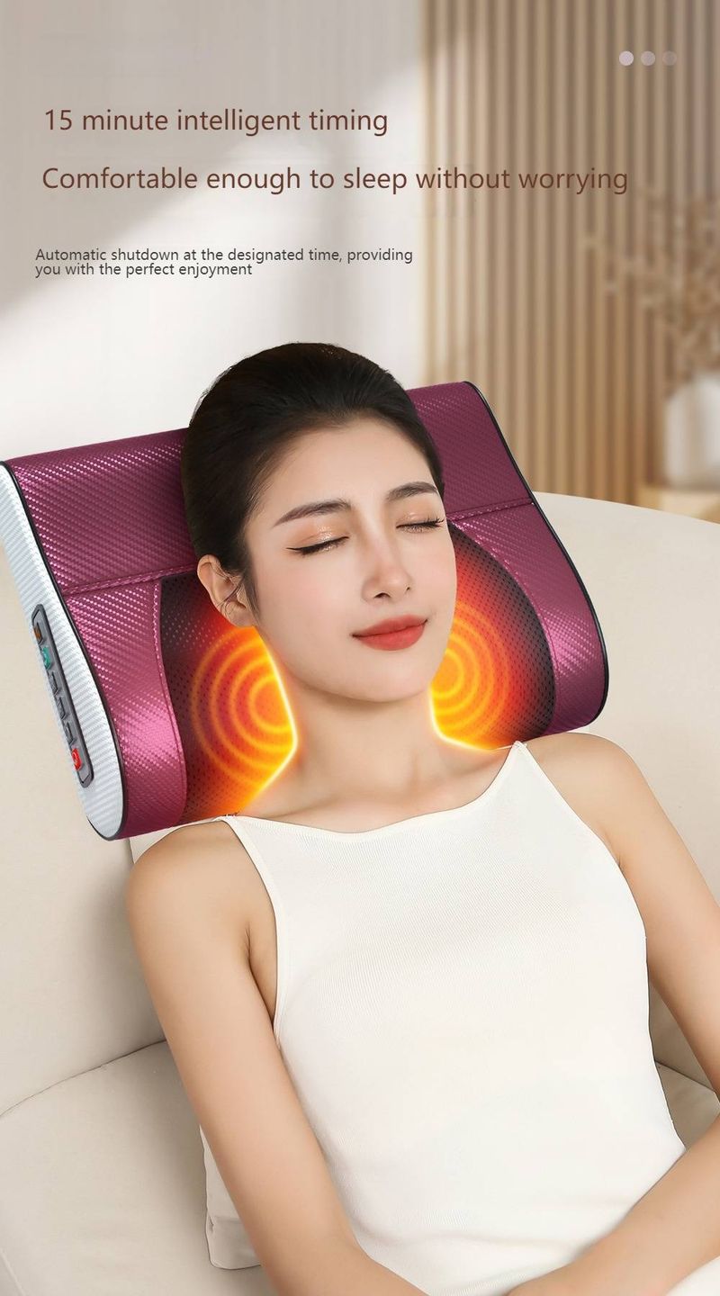 Professionelles Nacken- und Rückenmassagegerät mit Wärme – 6 Knetknoten, 3 Geschwindigkeitsstufen, mehrere Modi – perfekt für die Entspannung von Schultern, Lendenwirbelsäule und dem ganzen Körper_voghion.com