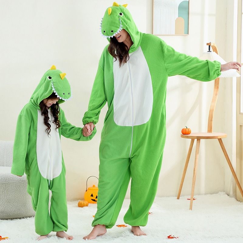 2025 Nuova tutina in pile per la casa, abbigliamento per genitori e figli, tutina per adulti, abbigliamento sportivo per bambini dai 4 ai 12 anni_voghion.com