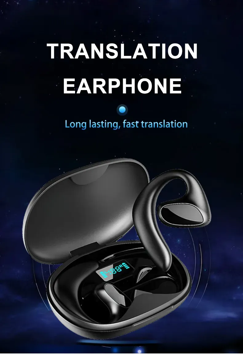 Auriculares Bluetooth M8 con sonido puro y calidad: auriculares portátiles con traductor de idiomas_voghion.com