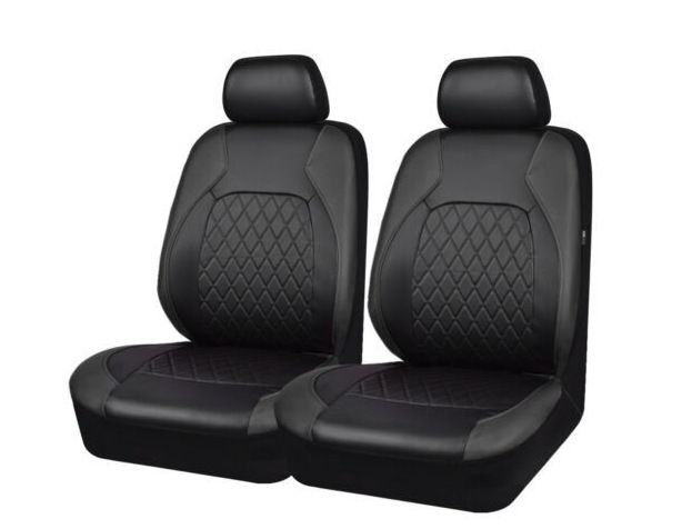 Car seat cover single line quilted bracket leather pu leather_voghion.com