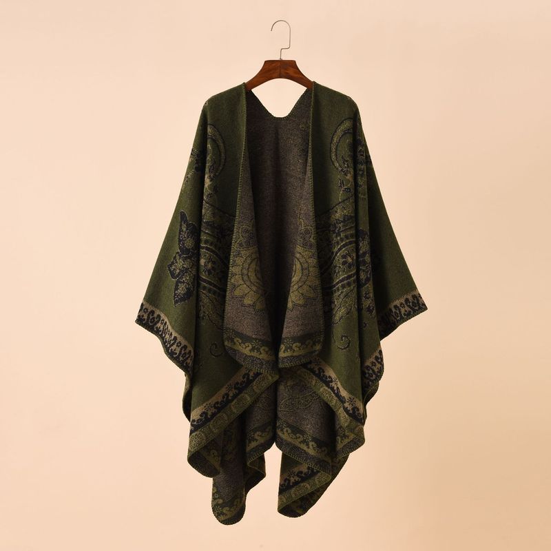 2024 Neuer Windstreifen-Blumenfarbblock-Reisespiel-warmer großer Kaschmirschal_voghion.com