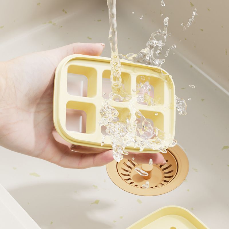 1/4/8PCS Push Ice Cube Mould Ice Compartment Mini Summer Ice Mould Ice Storage Box Home Square Silicone Ice Cube Mould With Lid_voghion.com