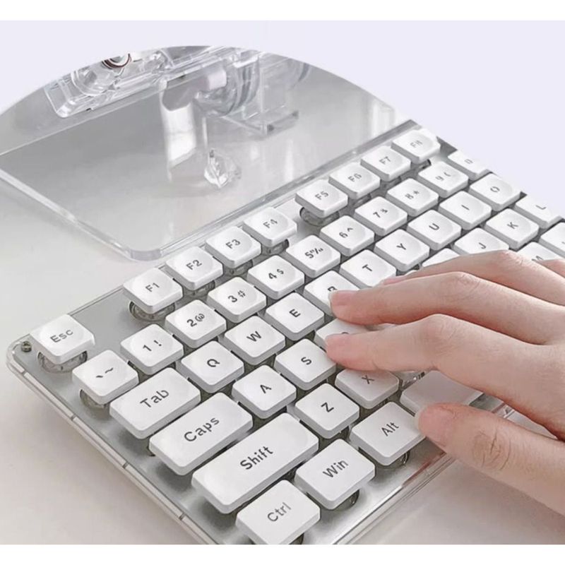 Mengzu Silent Echtes mechanisches Gefühl für Frauen Büro Kabelgebundener Laptop GX Gaming-Tastatur und -Maus_voghion.com