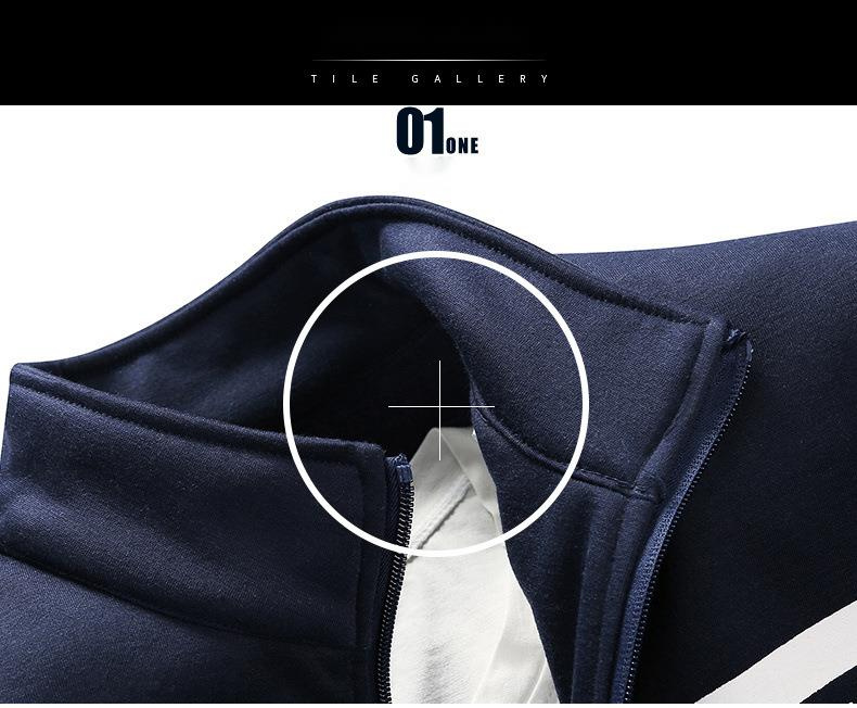 Sports Set Men's Cardigan 2023 New Coat Arrow Casual Pants Sweater Pants Two-piece Set_voghion.com