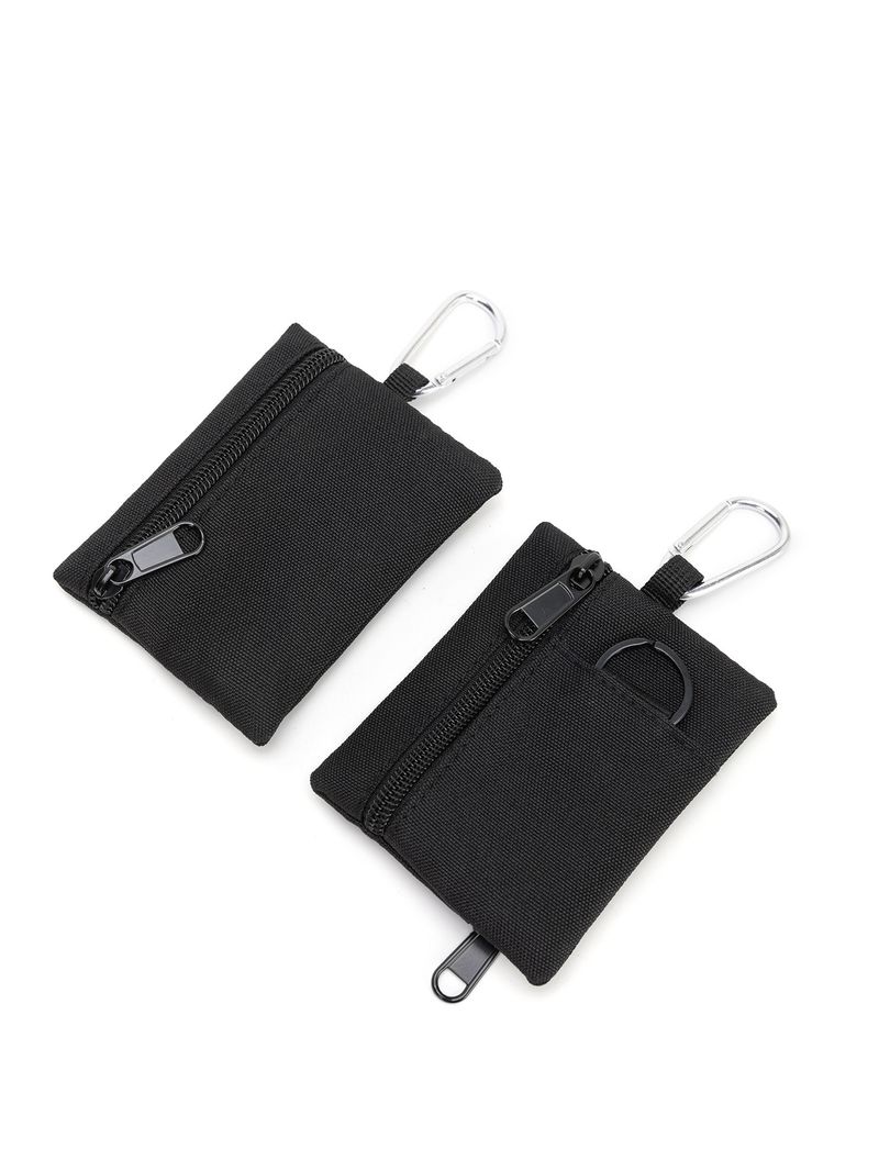 Portafoglio piccolo minimalista da campeggio tattico per esterni, arrampicata, pesca, portamonete con cerniera, porta carte, chiave, auricolari_voghion.com