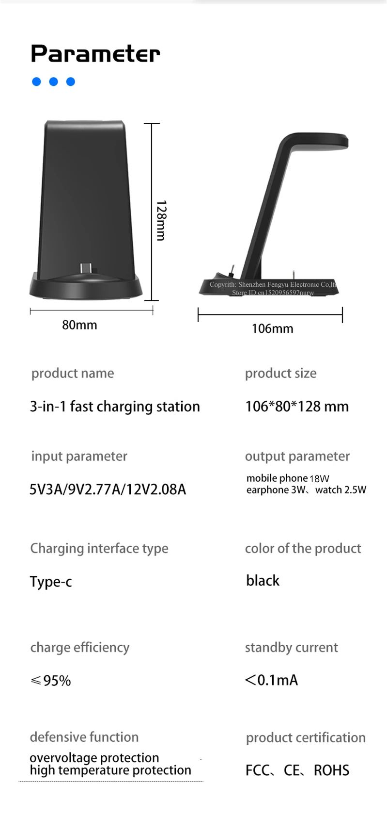 18 W superschnelles kabelloses Ladegerät in 1 für Samsung S25 S24 S23 Ultra S22 S21 Galaxy 5 4 3 Active Watch Ohrhörer aufladen_voghion.com