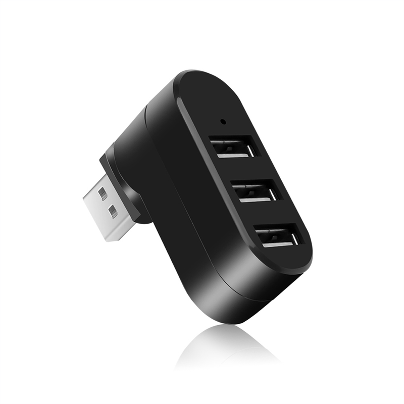 Hub 3.0 Adapter Rotate High Speed U Disk Reader Splitter 3 Ports USB 2.0 for Xiaomi book Pro Laptop PC_voghion.com