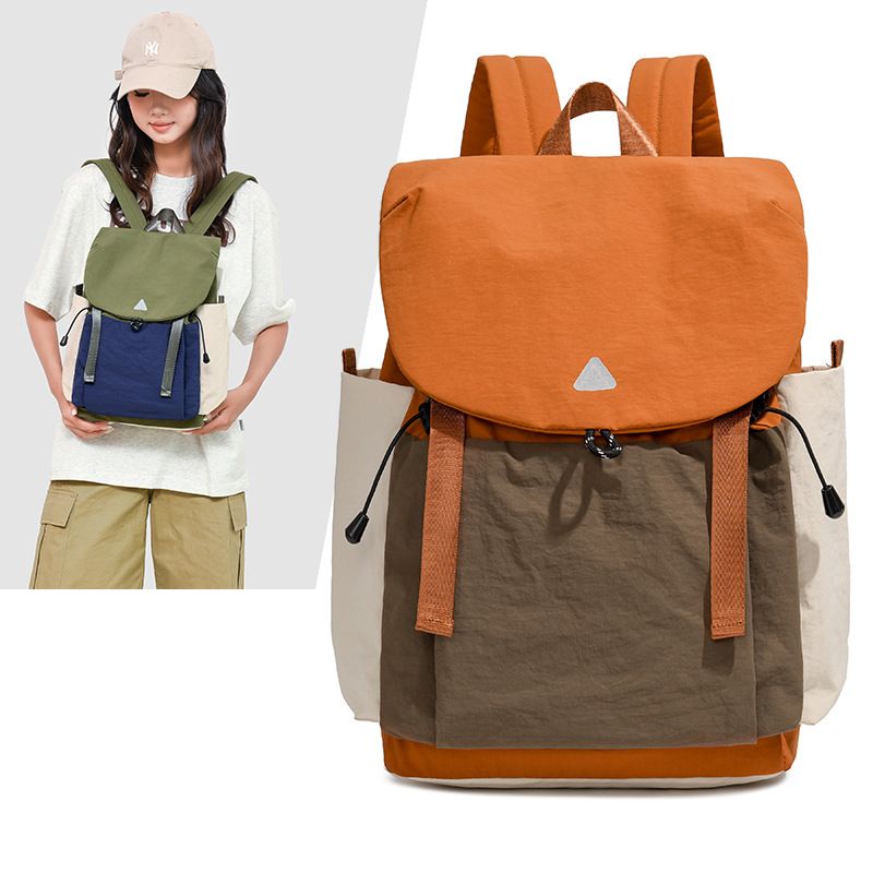 Nouveau sac à dos color-block pour le camping en extérieur pour femmes, léger, grande capacité, résistant à l'eau, idéal pour la randonnée et l'alpinisme._voghion.com
