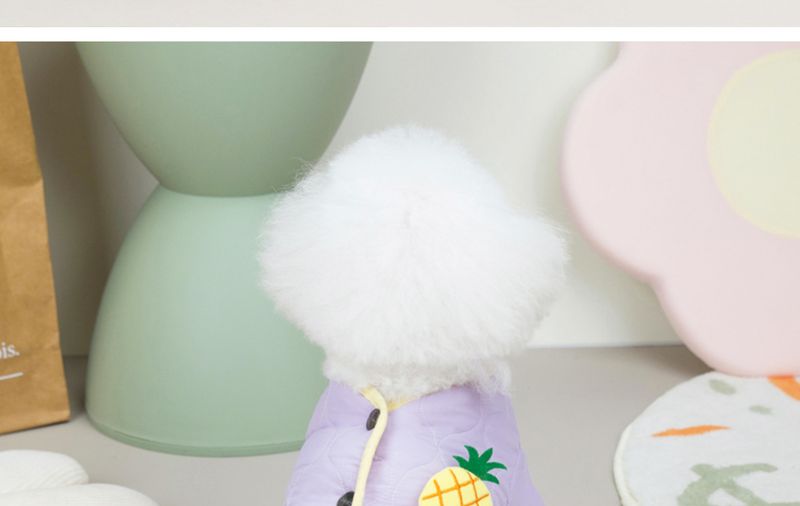 Dog Clothing Autumn/Winter New Pet 22 Pineapple Four Leg Cotton Coat_voghion.com