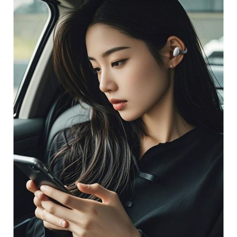 Yishuo Acoustics Flagship Ear Clip Wireless Bluetooth Earphone Open Senseless Wearing Sports Business Long Standby_voghion.com