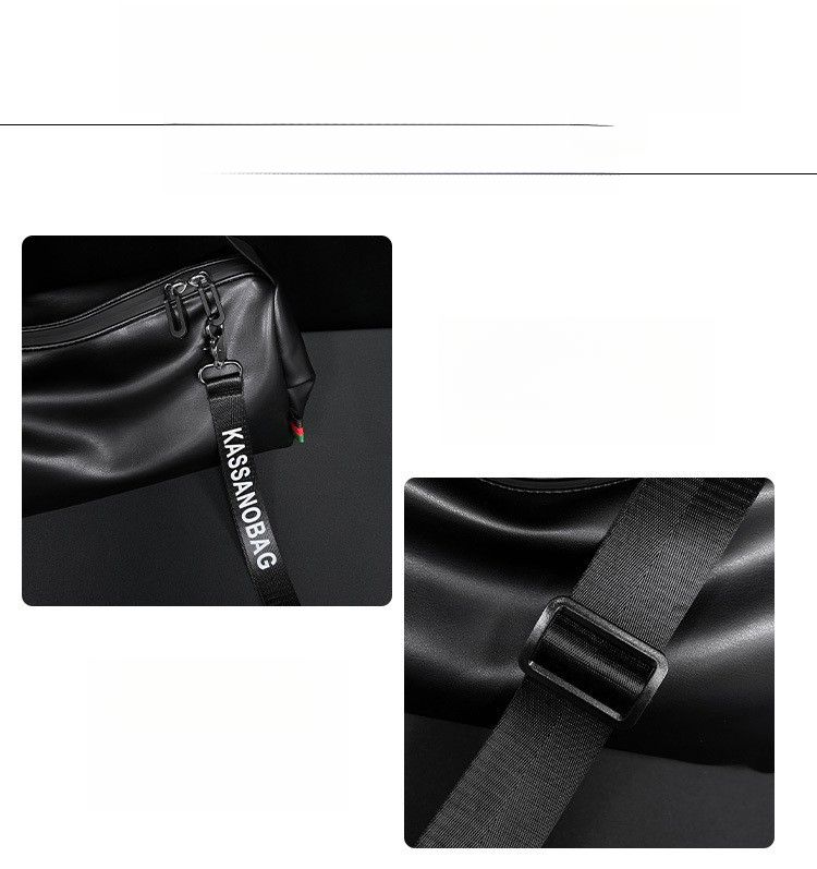 Borsa a tracolla cilindrica multifunzionale da uomo, stile casual e minimalista_voghion.com