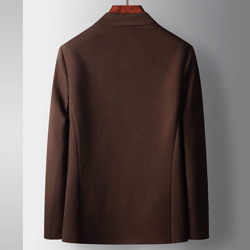 Abito casual da uomo CT 2025 Autunno Inverno Business leggero monopetto in maglia twee blazer per giovani_voghion.com
