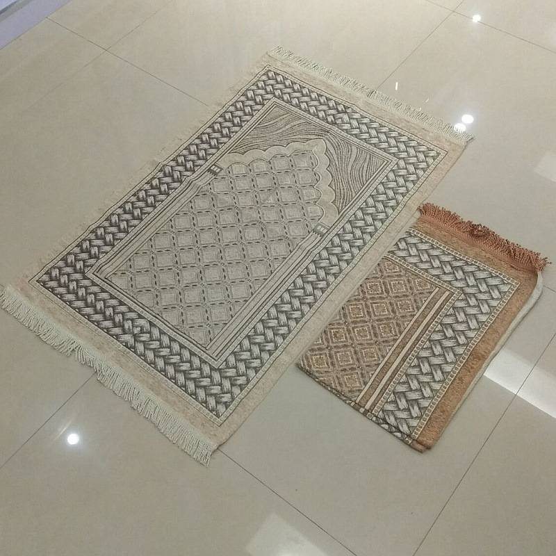 Coperta da pellegrinaggio tessuta in ciniglia, coperta da culto, coperta da preghiera_voghion.com