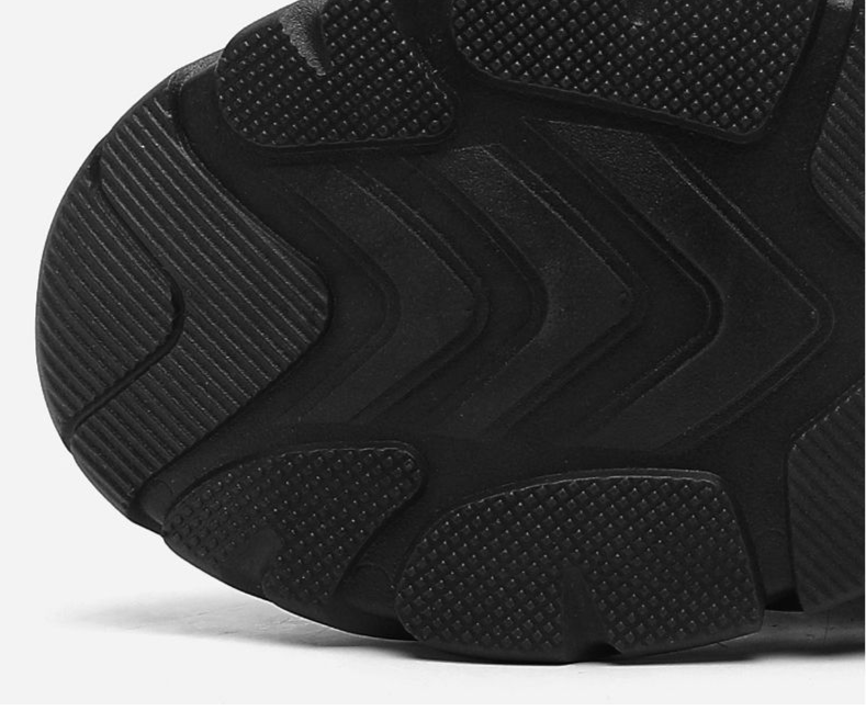 Men's Shoes Summer Breathable New Casual Black Sports Shoes Mesh Thick Sole Heightening Daddy Work Safety Shoes_voghion.com