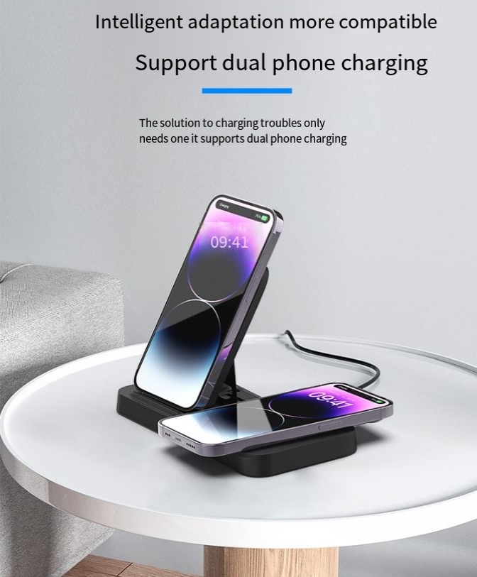 Neu Drei-in-eins-Halterung für kabelloses Ladegerät für Apple-Handyuhr-Headset_voghion.com