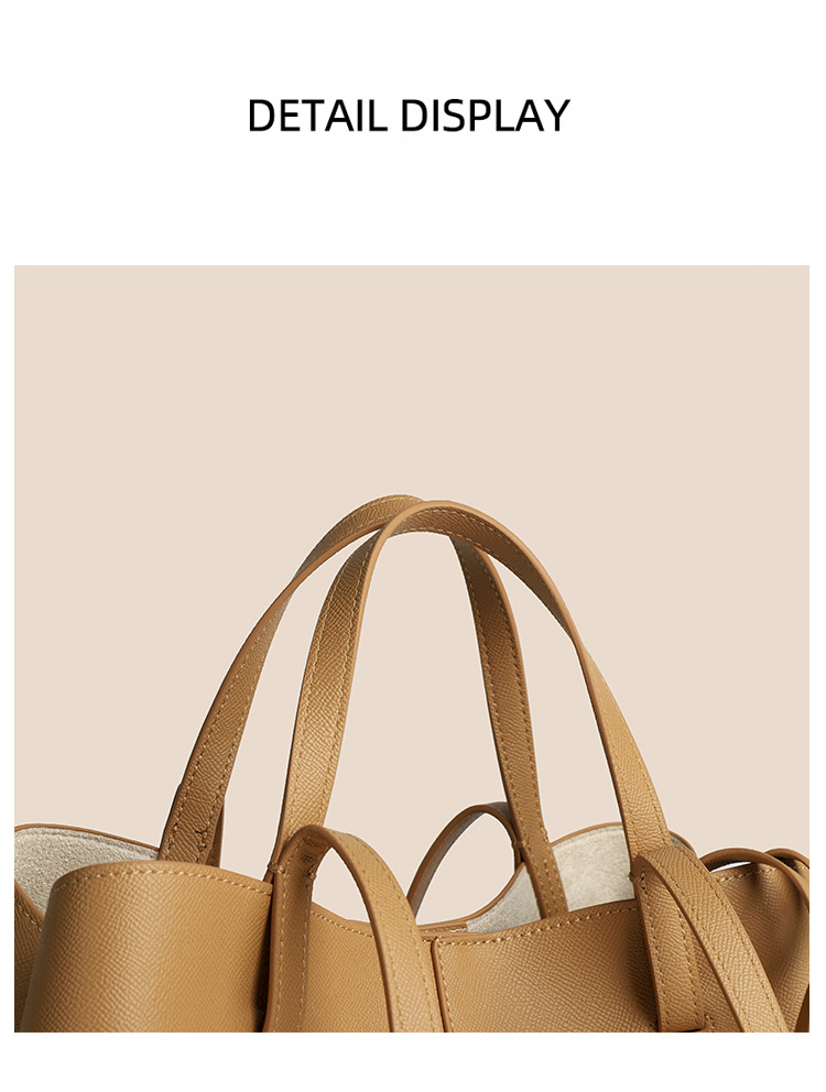 Damenhandtasche, Unterarmtasche, zweiteiliges Set mit großer Kapazität, Ol-Pendlertasche, einfache Kindertasche_voghion.com