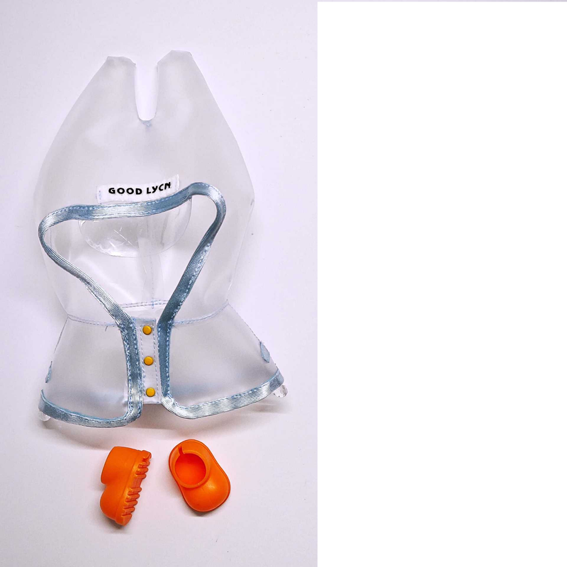Doll Clothes LBB Doll Clothes Transparent Raincoat Doll Replacement Clothes Suitable For 15 17cm LBB Clothes One, Two And Three Generations_voghion.com